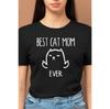 Best Cat Mom Ever T-Shirt, Retro Vintage Mother's Day Mama Cat Adults Tee Top
