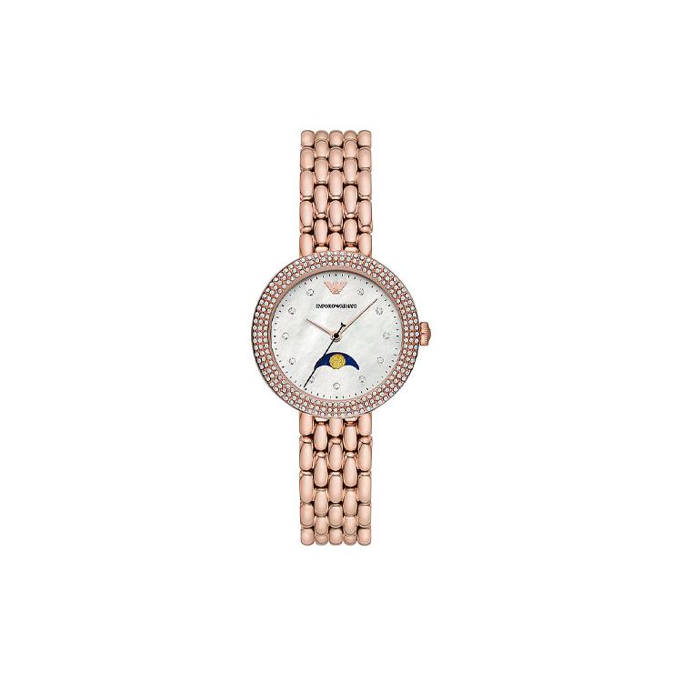 

EMPORIO ARMANI Wrist Watch Quartz Movement Stainless Steel Strap 32mm White Dial Women s Watch AR11462 Rose Gold Strap