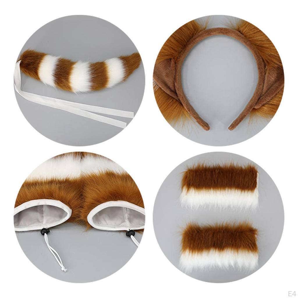 Tail Cosplay Set Leg Sleeve for Fancy Party Gifts Children Anime Performance Props