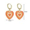 Heart-shaped Colorful Drop Earrings Women