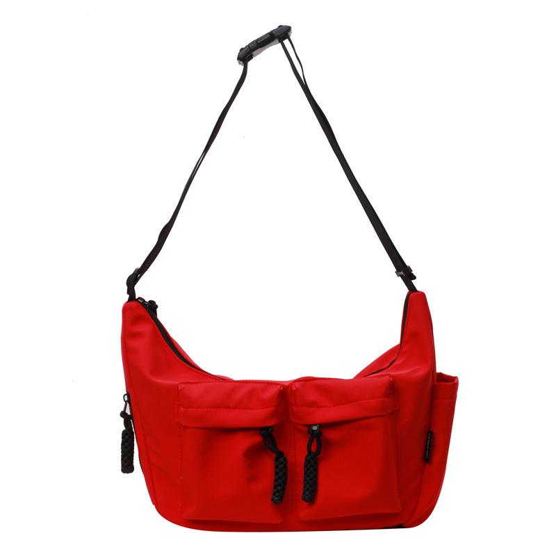 New trendy fashion women's shoulder bag large capacity messenger bag tooling style casual cloth bag