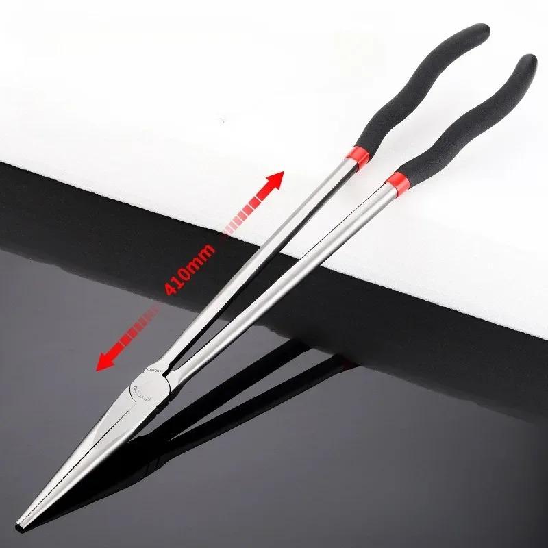 1Set 16inch Multi-purpose Long Nose Pliers Straight Needle Nose Pliers 25 / 45 Degree Curved Without Logo