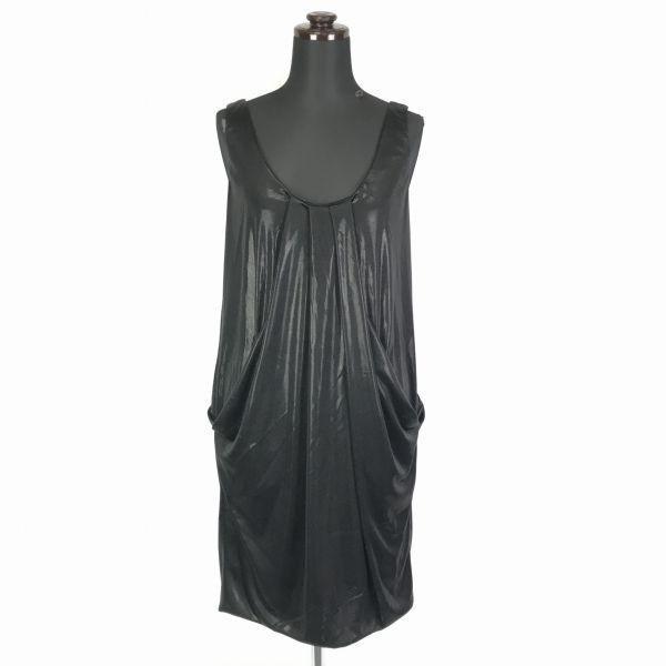 Made In USA/DIANE Von FURSTENBERG Sleeveless Knee-Length Dress/Women’s Size M/2/Black/Glossy Finish Lined