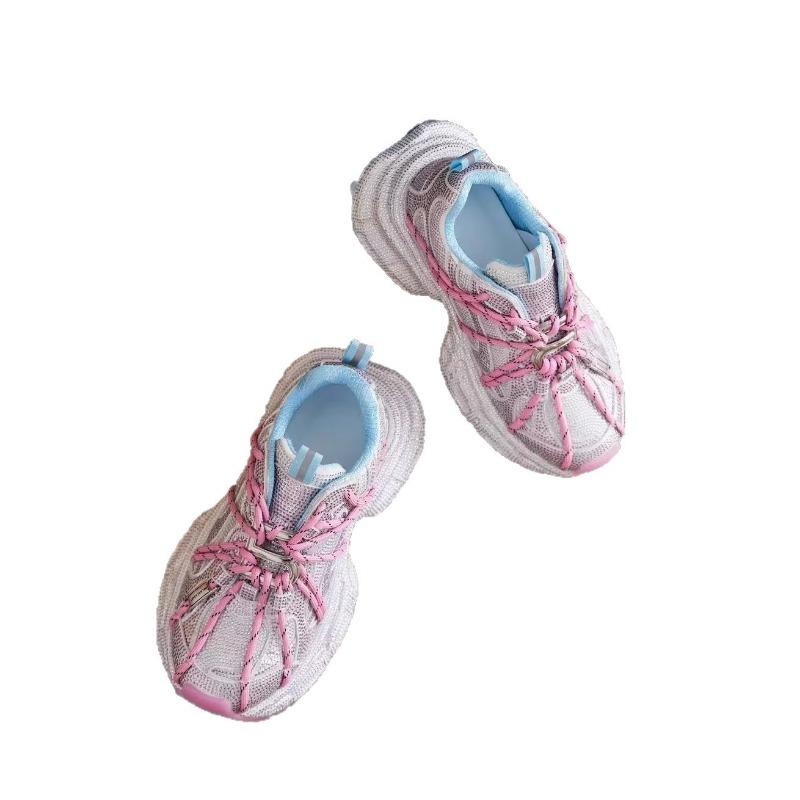 Gypsy rhinestone thick-soled strap dad shoes women's breathable trendy sneakers