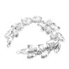 1pcs Sparkling DIY Craft Chains Glass Flower shape Versatile Rhinestone Chain  For Women