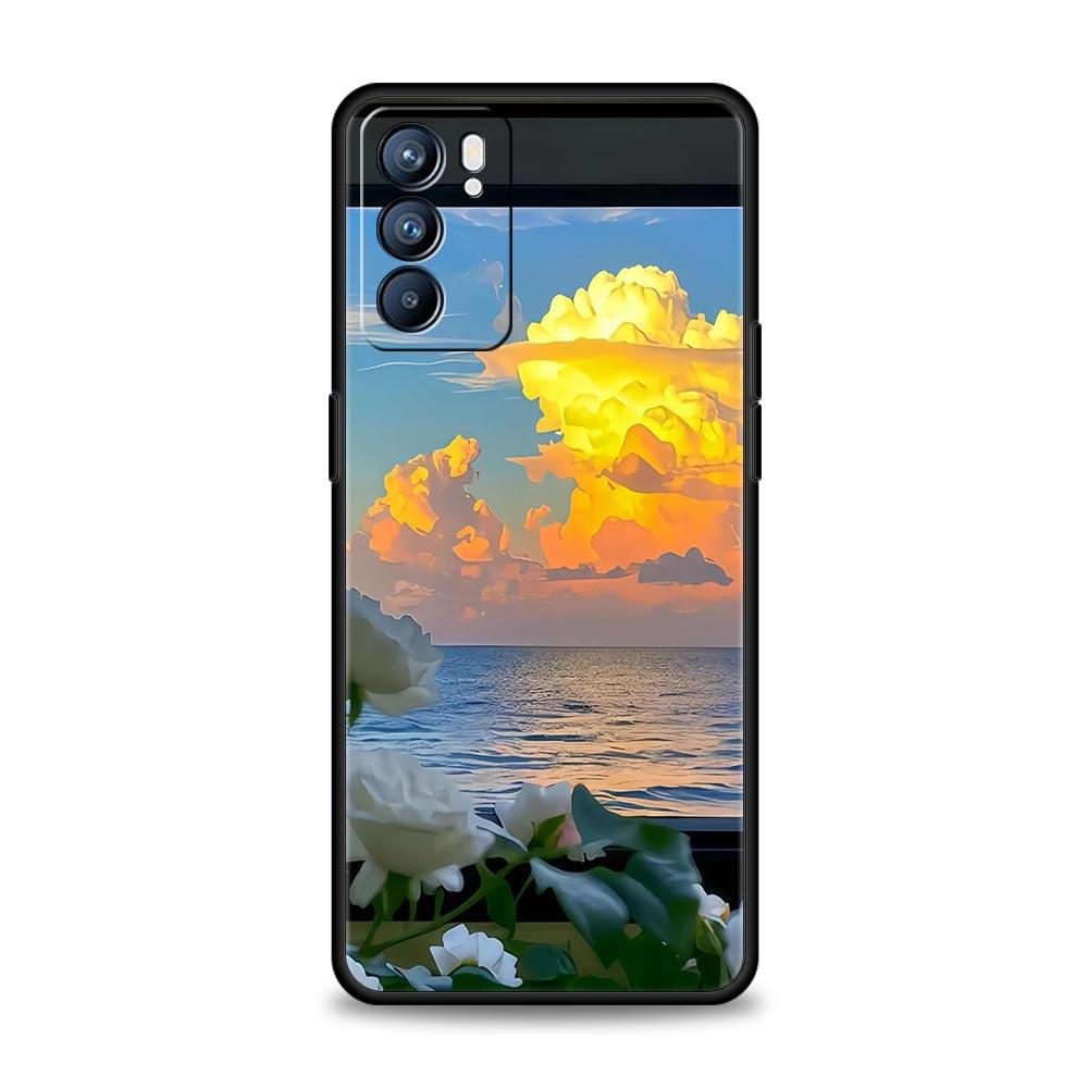 Petal Branch Nature Scenery Case For Oppo Reno14 Reno13 Reno12 11 F 10 Find X5 X9 Pro A54 5G A53 A9 A16 A78 4G A80 A98 Cover