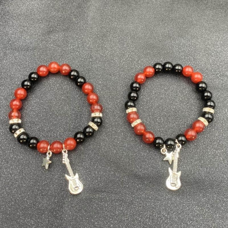 Halloween Spiders Couple Bracelet Trendy Heart Magnetic Matching Hand Jewelry