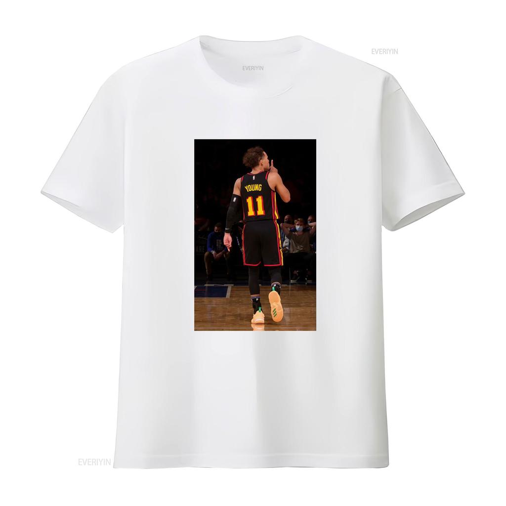 Trae Young Ššš Vintage Tričko Basketbalový Fanoušek Retro Sportovní Design vintage Vypraný Měkký Pružný Pohodlný móda
