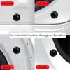 16Pcs Car Silicone Shock Absorber Gasket ,Universal Self-Adhesive Automobile Shock Absorber Silent Gaskets Door Bumper