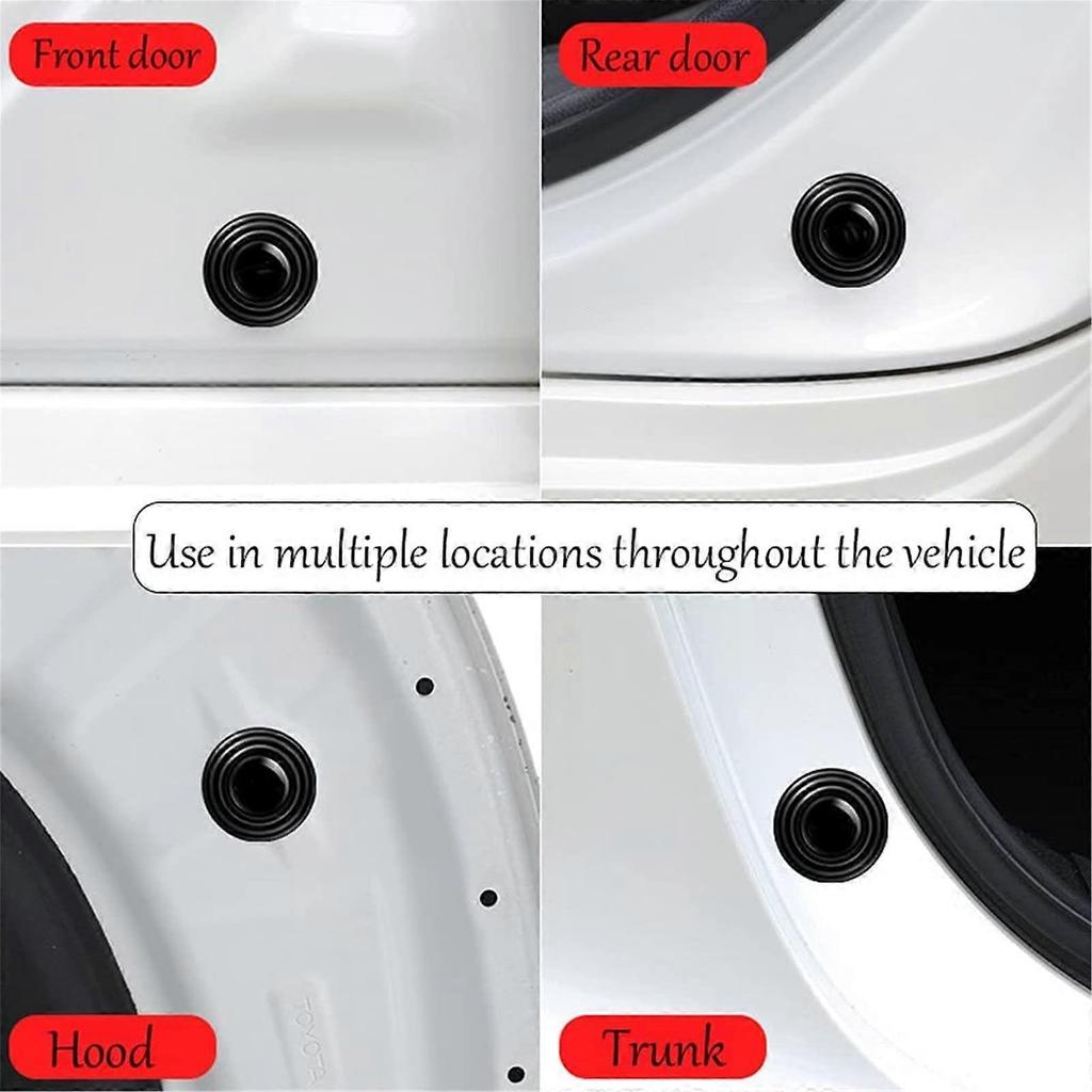 16Pcs Car Silicone Shock Absorber Gasket ,Universal Self-Adhesive Automobile Shock Absorber Silent Gaskets Door Bumper