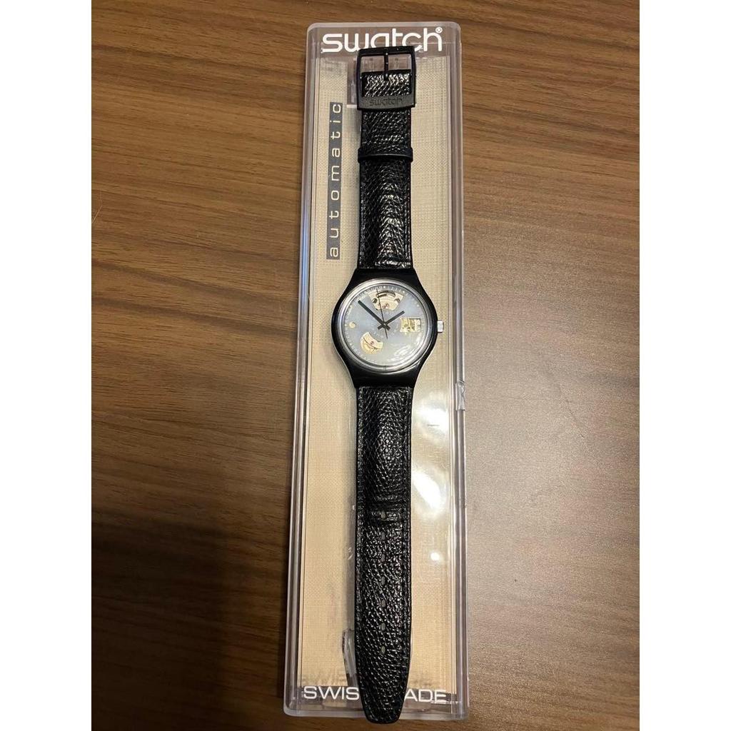 Used Rare working item Swatch watch automatic AUTOMATIC BLACK MOTION self-winding vintage