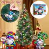 Home Acrylic Decor Holiday Advent Calendar Advent Calendar Collectibles 2D Whimsical Gnome Set Commemorative Home Decor Collectibles
