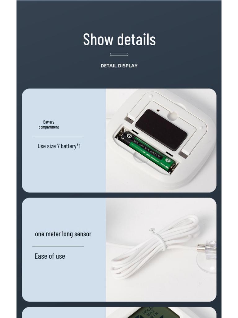 High-Precision Aquarium Thermometer for Fish and Turtle Tanks
