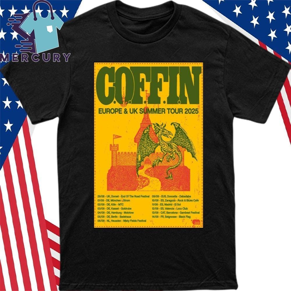 C.O.F.F.I.N Europe amp; UK Summer Tour 2025 Poster Shirt Unisex T-Shirt M
