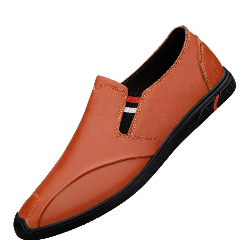 

Мужская повседневная обувь из натуральной кожи, роскошный бренд 2024 года, мужские удобные мокасины, дышащие слипоны, деловая мягкая обувь, весна 37