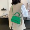 Yogodlns Retro Frauen Tasche Westlichen Stil Schulter Tasche Handtasche Koreanische Version Krokodil Muster Kleine Quadratische Tasche Mode Und Einfache Umhängetasche