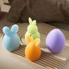 Gestreiftes Muster Hase Duftkerzenform Oster-Serie 3D Hasenformen Handwerk DIY