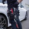 Holster Z 2.0 Tool Pouch, Multi-Tool Electrician Tools Pouch with Leg Tool Belt, Work Bag for Electrician, Repairman, HVAC Techs, Black with Belt