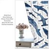 Shark Print Curtain Bedroom Living Room Balcony All Season Adults Decoration Curtains Darkening Set Of 2 Made Polyester Area Decor