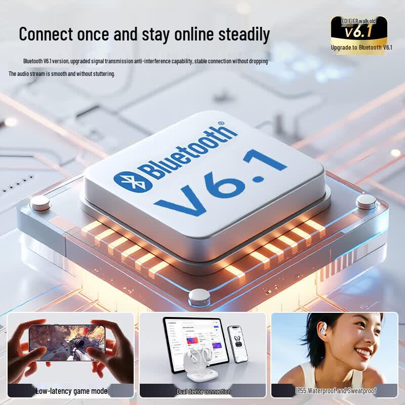 EDIFIER Comfo SE Open-Ear Bluetooth Ear-Hook Headphones