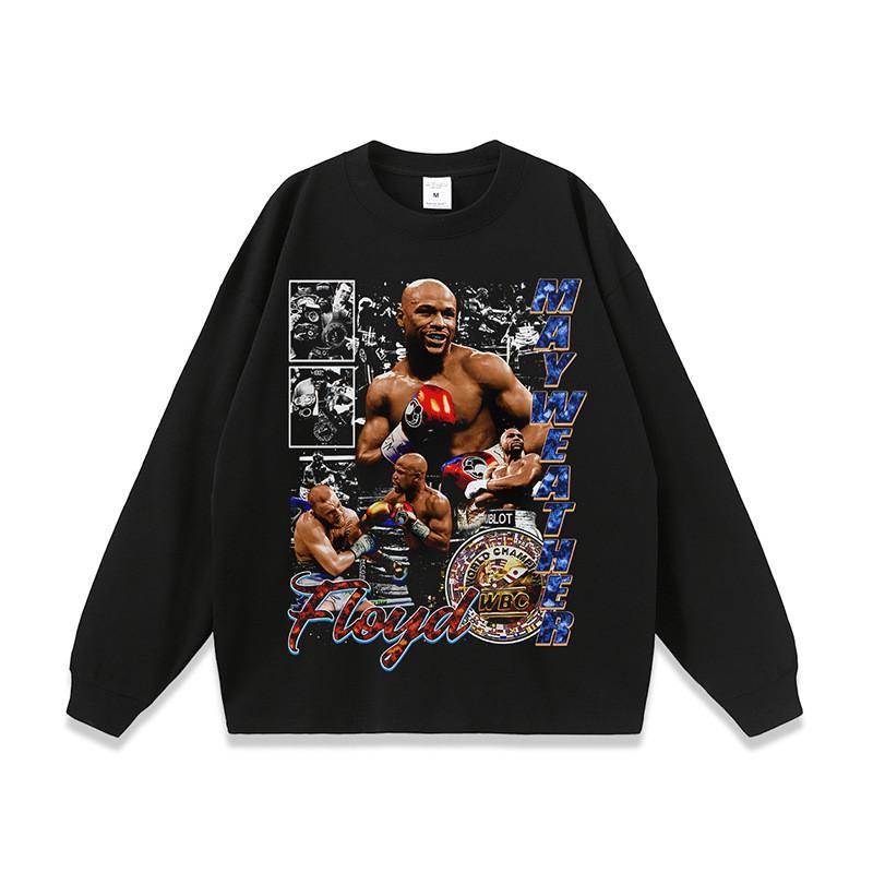 Übergroßes Streetwear Langarm-T-Shirt Herren Damen - Gewaschene Baumwolle Grafikdruck Lockerer Sitz Hip Hop Stil