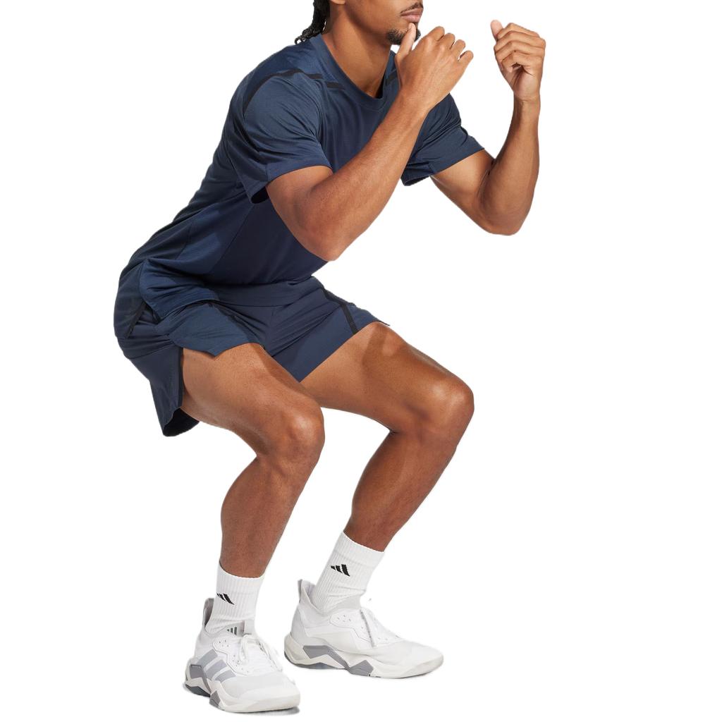 adidas Climacool Training Pro Series Shorts Comfortable Versatile Simple Fashion Solid Color Sports Shorts Men Shorts Aurora-Ink-Blue JI8225