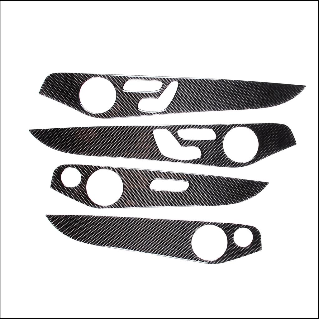 For Mercedes-Benz C-Class GLC W205 C180 2014-2020 Car Interior Doors Decoration Panel Cover Trim Soft Carbon Fiber Accessories