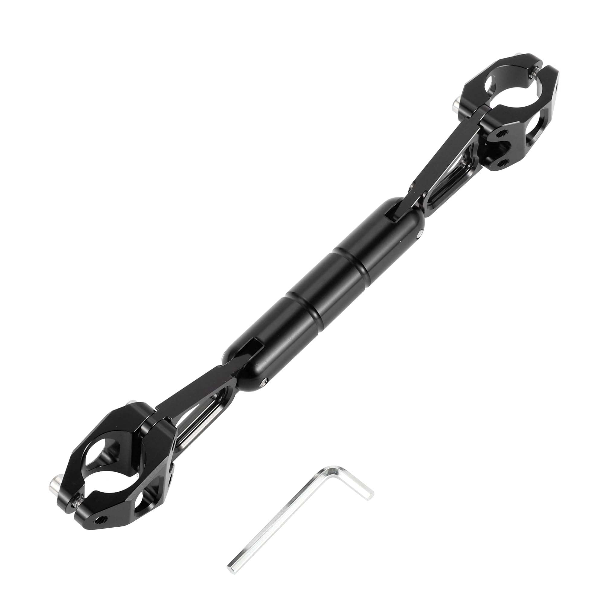 

TUCKBOLD Portable Motorcycle Handlebar Brace Crossbar Mounts to Includes 1 27cm Handlebars, Black, Wrench, Set, чёрный