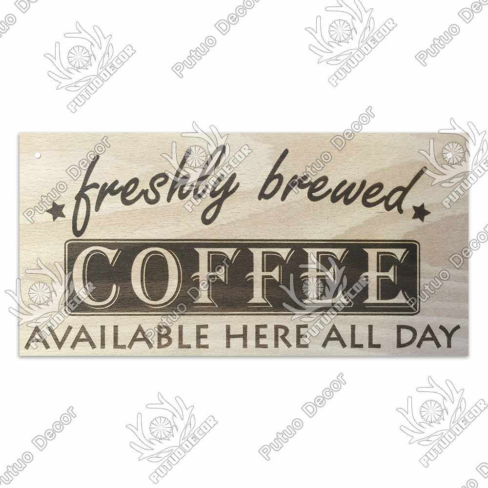 Coffee Metal Hanging Signs Decorative Plaques Door Aluminum Plaque In Home Decor Cafe Kitchen Hanging Home Decor