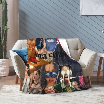 Nina Chuba Singer Accessories Blanket Cozy Soft Throw Blankets for Living Room 50x60 Inches Multi-size Bedspread
