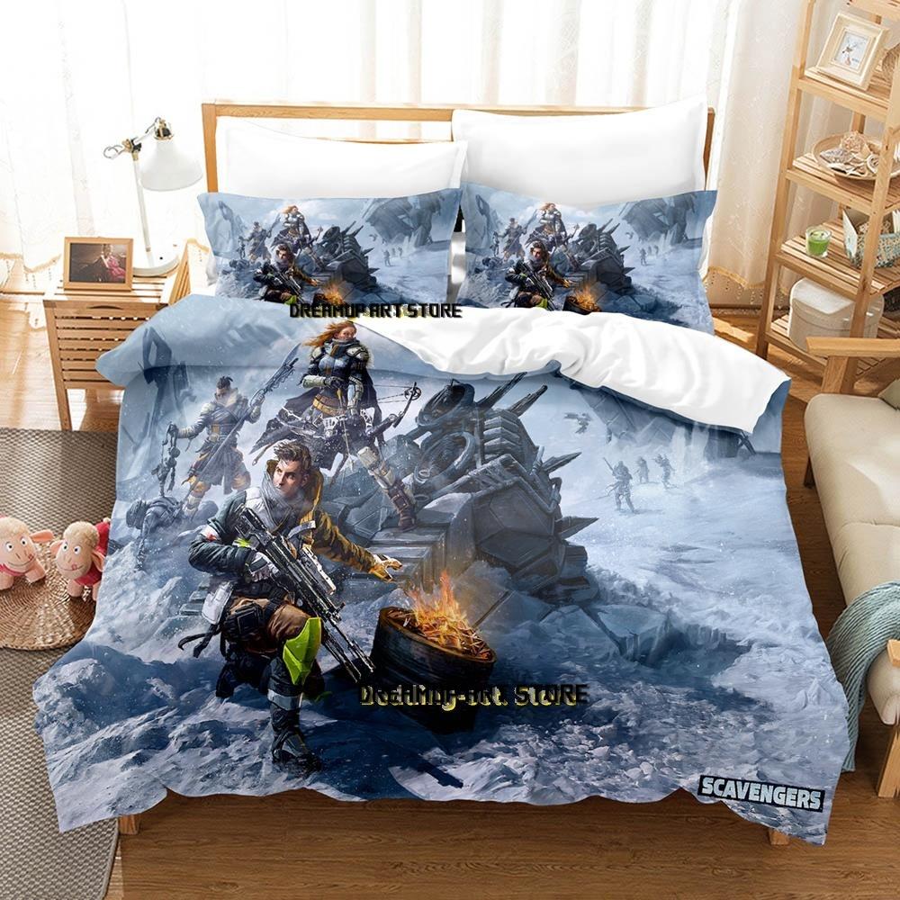 Game Scavengers Bedding Set Single Twin Full Queen King Size Bed Set Adult Kid Bedroom Duvetcover Sets comforter set