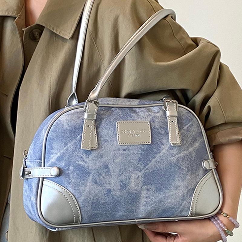 Fashionable Handbag Simple and Individual Underarm Bag Large-capacity Casual Color-matched Single-shoulder Women's Bag