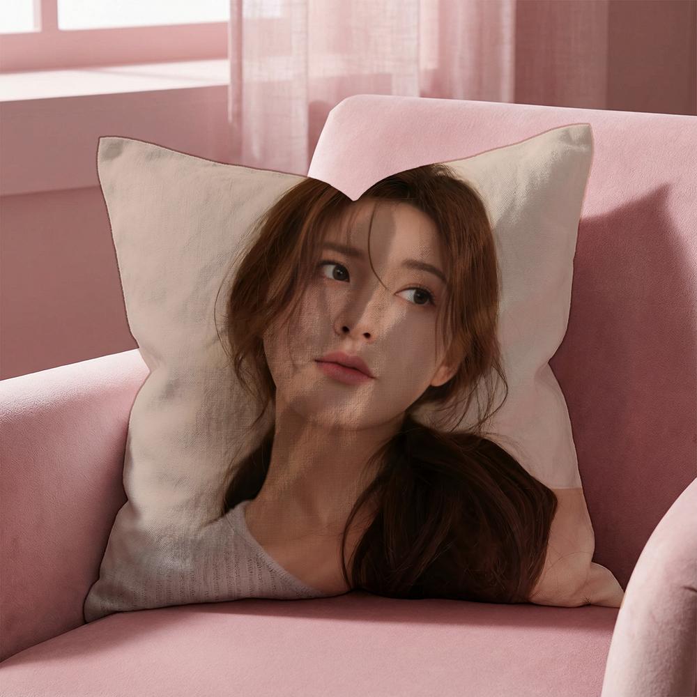A-Actor Zhao Lusi ACTOR Cushion Cover Multi-Scene Pillow Cover for Home & Car - Reversible, Soft & Durable for Daily Use