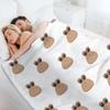 Sad Cute Little Cursed Pou Throw Blanket Men's Soft Warm Throw Blanket for Couch