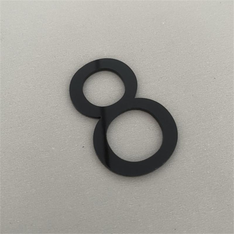3D Numeral Door Plaque House Drawer Sign Plating Gate Digits 0 To 9 Acrylic Number Tag Hotel Home Sticker Address Door Label