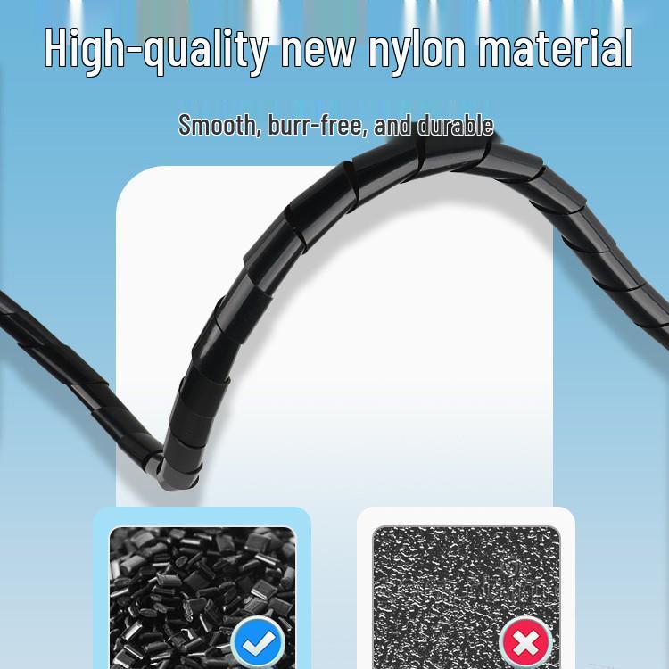 Qin Yang Spiral Cable Wrap Tube - Insulation & Wire Protection Sleeve