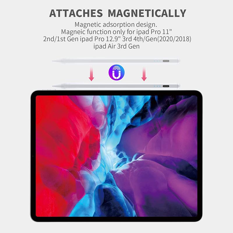 Stylus Pen pentru Apple iPad, stilou digital reîncărcabil pentru iPad Pro/Mini/Air/iPhone, tabletă de telefon cu ecran tactil capacitiv