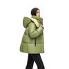 YAYA Women's 2024 Autumn/Winter Mid-Length Hooded Down Jacket