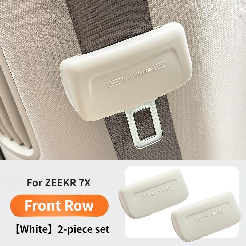 For ZEEKR 7X 007GT 007 001 009 Mix Car Seat Belt Anti Scratch Protector Case Cover Seatbelt Buckle Cover Soft Silicone Collision