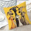 1Pc Greyhound Cute Dog Group Themed Printed Throw Pillow Cover, Suitable For Sofa,Bedroom,Living Room,A Fun Gift For Dog Lovers.