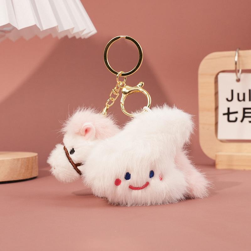 2026 Year Of The Horse Plush Pendant Creative Cartoon Bag Charm Keychain