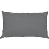 Pillowcase - ALICIA RANGE - 50x70 Cm - 100% Cotton - Anthracite Color - Bag Shape