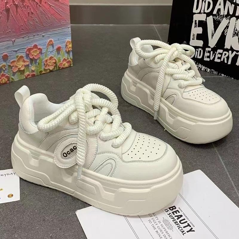 Women Platform Sneakers Mixed Colors Sports Shoes Lace Up Comfortable Shoes Casual Fashion Outdoor Running Tennis Sneaker Female