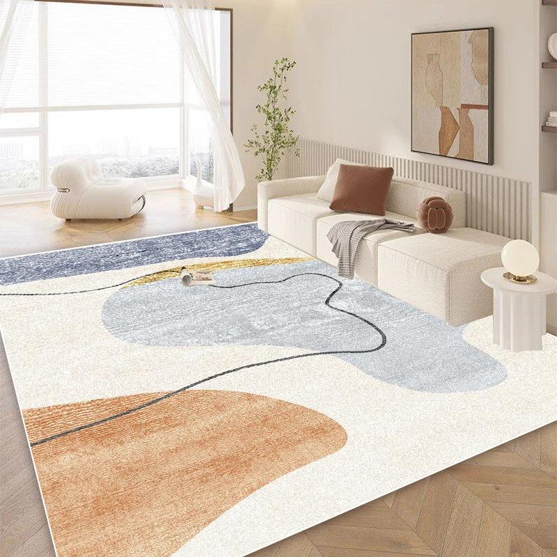 

Modern Simple Style Living Room Decoration Line Carpet Fluffy Soft Rugs for Bedroom Abstract Design Home Floor Mat 80x120cm
