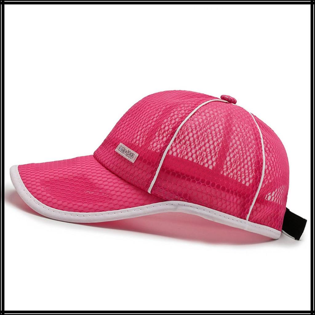 White Fang Mesh for Active Outdoor and CZA162 Cap, Quick-Drying, Activities, Men's, Women's, Kids, (Rose)