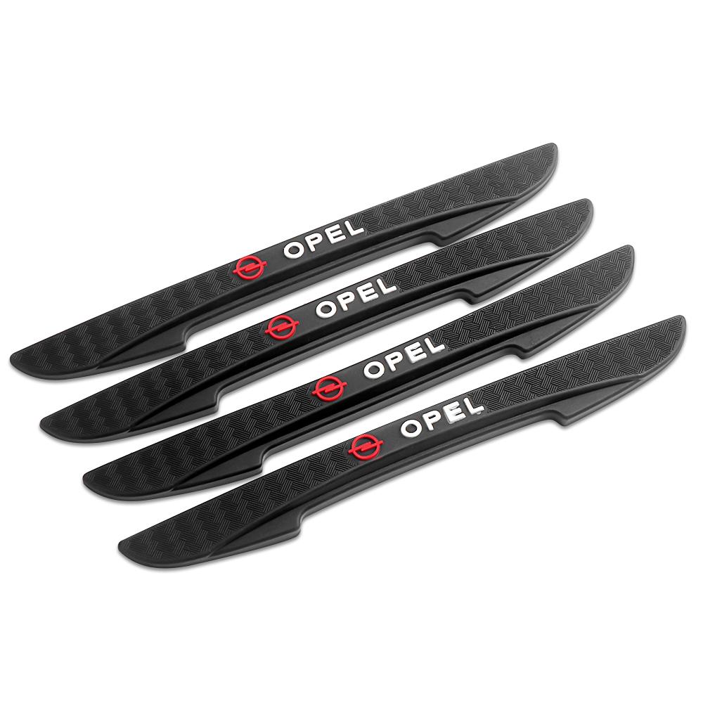 4Pcs Car Door Side Strip Protector Rubber Edge Anti-collision Bumper Sticker For Opel Insignia Astra Meriva H G Car Wheel Hubcap