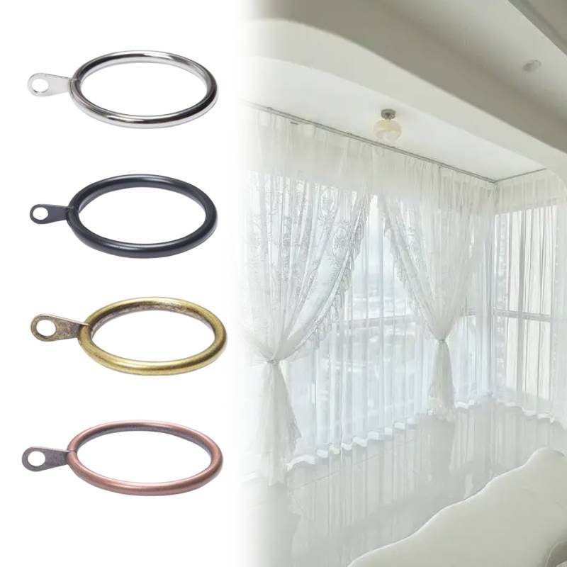 Rings Metal Curtain Internal Diameter Eyelets For Poles Rods Supplies Drapery