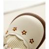 New Autumn and Winter Girls Bow Comfortable and Fashionable Soft-soled Leather Shoes