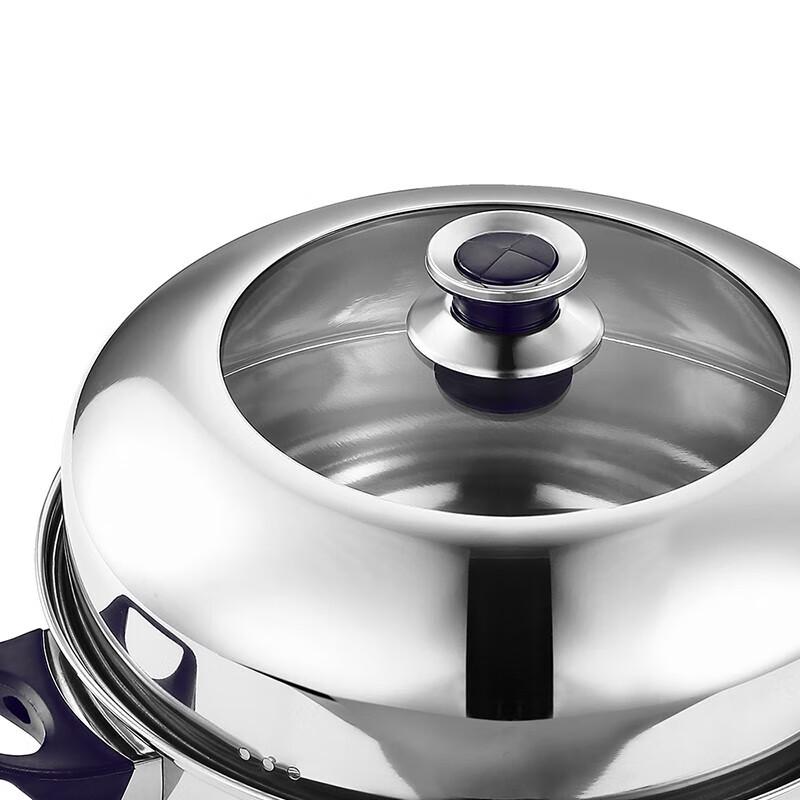 Bobao 28cm Stainless Steel Steamer Soup Pot