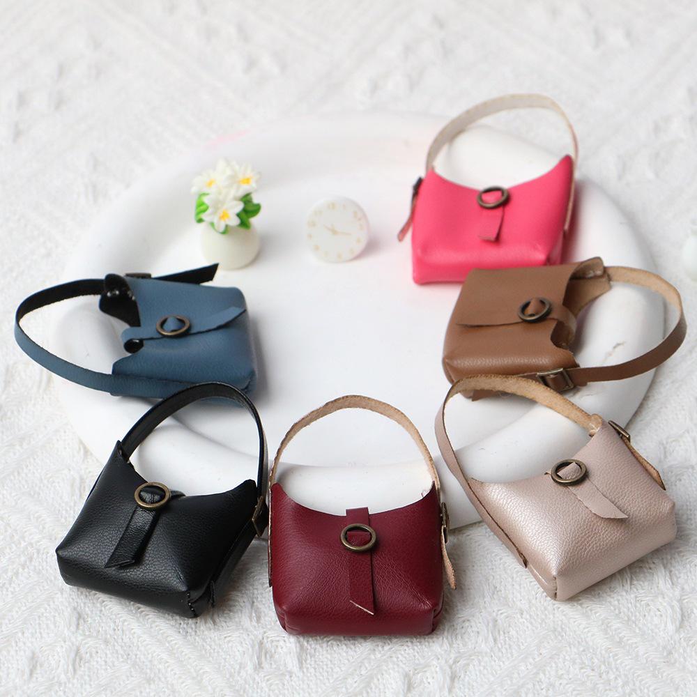 Original Doll Clothes Leather Crossbody Bag - Decorative Handbag with Long-Legged KT Design